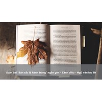 Soạn bài "Bản sắc là hành trang" ngắn gọn - Cánh diều - Ngữ văn lớp 10