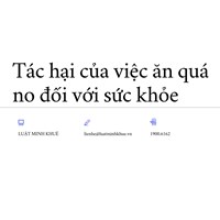 Tác hại của việc ăn quá no đối với sức khỏe