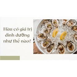 Hàu có giá trị dinh dưỡng như thế nào?