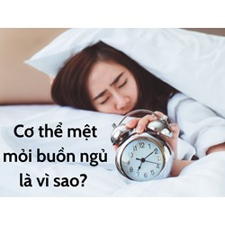 Cơ thể mệt mỏi buồn ngủ là vì sao?