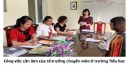 Công việc cần làm của tổ trưởng chuyên môn ở trường Tiểu học