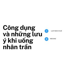 Công dụng và những lưu ý khi uống nhân trần
