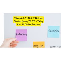 Tiếng Anh 11 Unit 7 Getting Started (trang 76, 77) - Tiếng Anh 11 Global Success