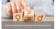 Sự khác nhau giữa Giới tính và Giới trong Luật Bình đẳng giới mới nhất