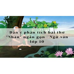 Dàn ý phân tích bài thơ "Nhàn" ngắn gọn - Ngữ văn lớp 10