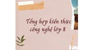 Tổng hợp kiến thức công nghệ lớp 8 chọn lọc chi tiết