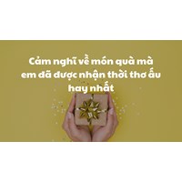 Cảm nghĩ về món quà mà em đã được nhận thời thơ ấu hay nhất
