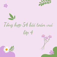 Tổng hợp 54 bài toán vui lớp 4 chọn lọc có đáp án