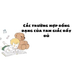 Các trường hợp đồng dạng của tam giác đầy đủ