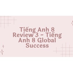 Tiếng Anh 8 Review 3 - Tiếng Anh 8 Global Success