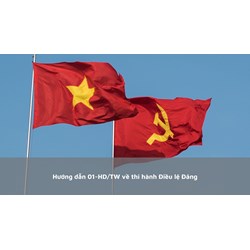Hướng dẫn 01-HD/TW về thi hành Điều lệ Đảng