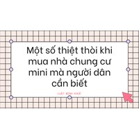Một số thiệt thòi khi mua nhà chung cư mini mà người dân cần biết
