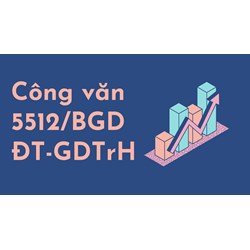 Điều chỉnh một số vấn đề liên quan đến giáo dục theo Công văn 5512/BGDĐT-GDTrH