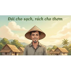 Nghị luận về câu tục ngữ Đói cho sạch, rách cho thơm siêu hay