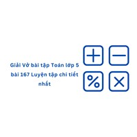 Giải Vở bài tập Toán lớp 5 bài 167 Luyện tập chi tiết nhất