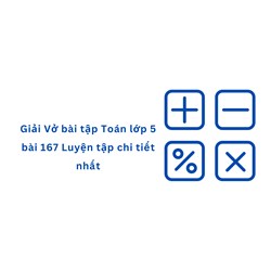 Giải Vở bài tập Toán lớp 5 bài 167 Luyện tập chi tiết nhất