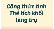 Công thức tính Thể tích khối lăng trụ