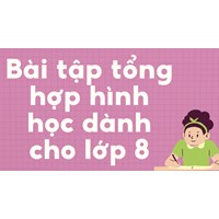 Bài tập tổng hợp hình học dành cho lớp 8
