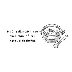 Hướng dẫn cách nấu cháo chim bồ câu ngon