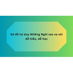 Sơ đồ tư duy Những Ngôi sao xa xôi dễ hiểu, dễ học
