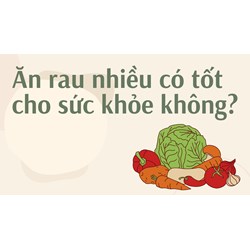 Ăn rau nhiều có tốt cho sức khỏe không?