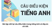 Bài tập viết lại câu điều kiện trong tiếng Anh có đáp án chi tiết