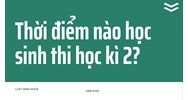 Thời điểm nào học sinh thi học kì 2?