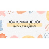Tồng hợp 8 cách để đốt cháy calo và giảm béo