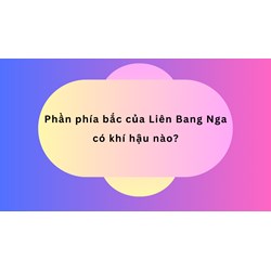 Phần phía bắc của LB Nga có khí hậu nào?
