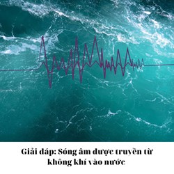 Giải đáp: Sóng âm được truyền từ không khí vào nước