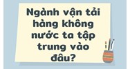 Ngành vận tải hàng không nước ta tập trung vào đâu?