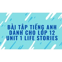 Bài tập tiếng Anh dành cho lớp 12 Unit 1 Life Stories
