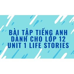 Bài tập tiếng Anh dành cho lớp 12 Unit 1 Life Stories