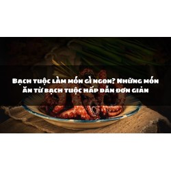 Bạch tuộc làm món gì ngon? Những món ăn từ bạch tuộc hấp dẫn đơn giản