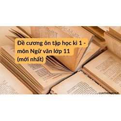Đề cương ôn tập học kì 1 - môn Ngữ văn lớp 11 (mới nhất)
