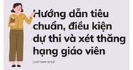 Hướng dẫn tiêu chuẩn, điều kiện dự thi và xét thăng hạng giáo viên