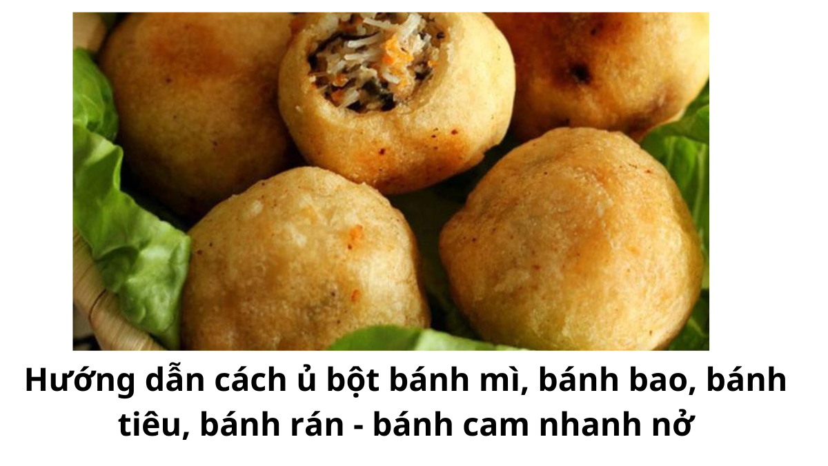Hướng dẫn cách ủ bột bánh mì, bánh bao, bánh tiêu, bánh rán bánh cam