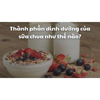 Thành phần dinh dưỡng của sữa chua như thế nào?