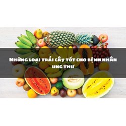 Những loại trái cây tốt cho bệnh nhân ung thư