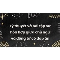 Lý thuyết và bài tập sự hòa hợp giữa chủ ngữ và động từ có đáp án