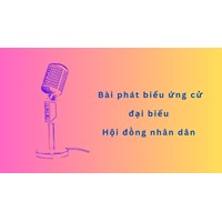 Bài phát biểu ứng cử đại biểu hội đồng nhân dân