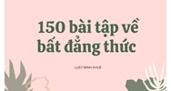 150 bài tập về bất đẳng thức