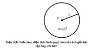 Diện tích hình tròn, diện tích hình quạt tròn và cách giải bài tập hay, chi tiết