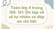 Toán lớp 4 trang 160, 161: Ôn tập về số tự nhiên có đáp án chi tiết