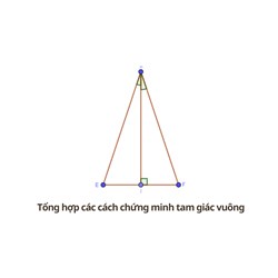 Tổng hợp các cách chứng minh tam giác vuông
