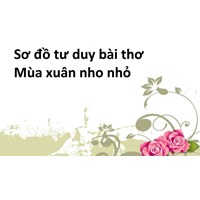 Sơ đồ tư duy  bài thơ Mùa xuân nho nhỏ học hiệu quả