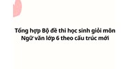 Tổng hợp Bộ đề thi học sinh giỏi môn Ngữ văn lớp 6 theo cấu trúc mới