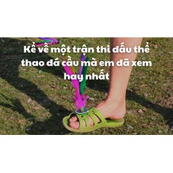 Kể về một trận thi đấu thể thao đá cầu mà em đã xem hay nhất