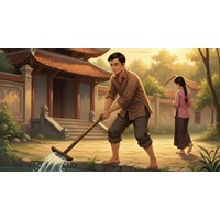 Cảm nhận về nhân vật chàng trai trong bài Hôm qua tát nước đầu đình