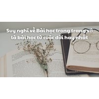 Suy nghĩ về Bài học trong trang vở là bài học từ cuộc đời hay nhất